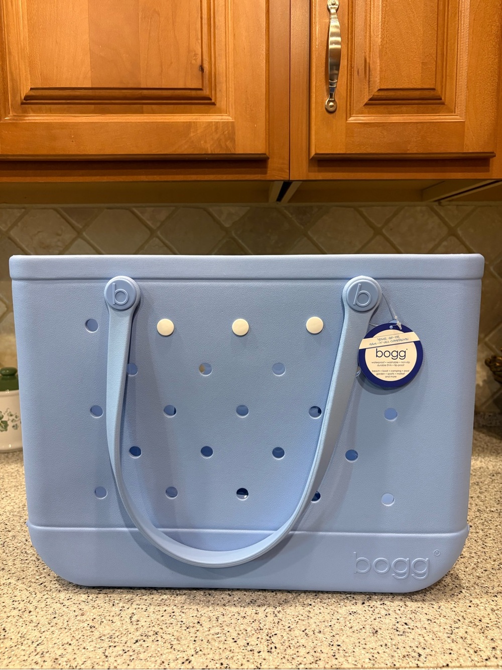Carolina Blue Bogg Bag With Cup & Phone Holder